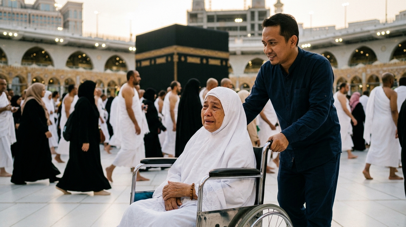 Panduan Umrah Ramah Lansia 2026: Persiapan Fisik, Kursi Roda, dan Hotel Pelataran